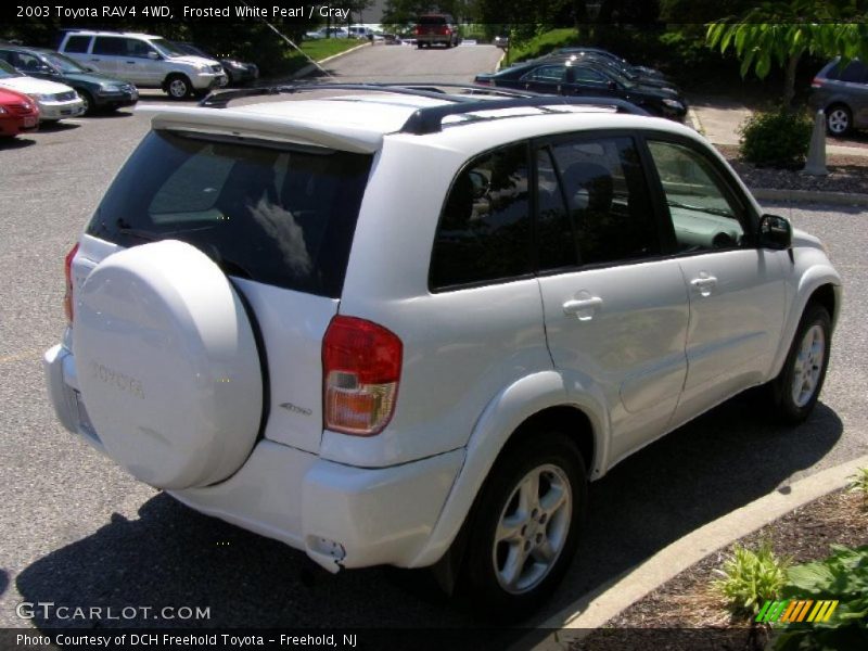 Frosted White Pearl / Gray 2003 Toyota RAV4 4WD