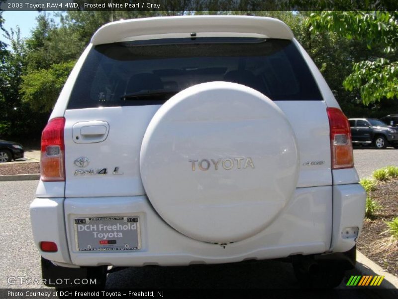 Frosted White Pearl / Gray 2003 Toyota RAV4 4WD
