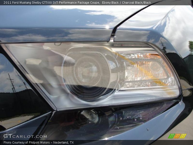 Ebony Black / Charcoal Black/Black 2011 Ford Mustang Shelby GT500 SVT Performance Package Coupe