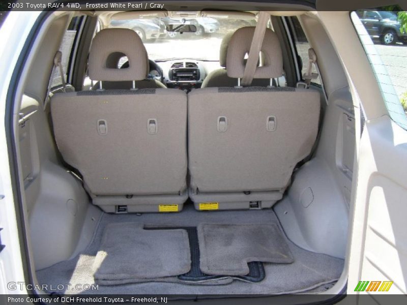 Frosted White Pearl / Gray 2003 Toyota RAV4 4WD