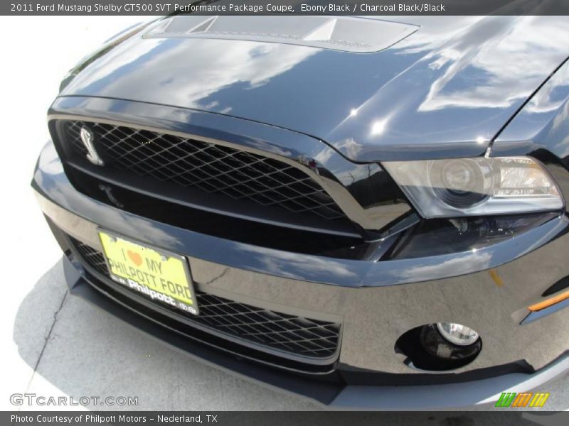 Ebony Black / Charcoal Black/Black 2011 Ford Mustang Shelby GT500 SVT Performance Package Coupe