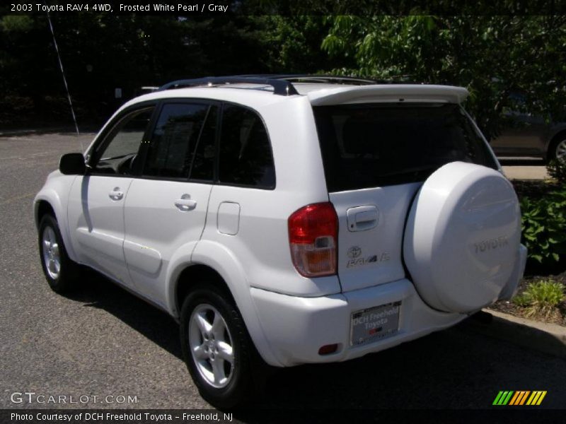 Frosted White Pearl / Gray 2003 Toyota RAV4 4WD