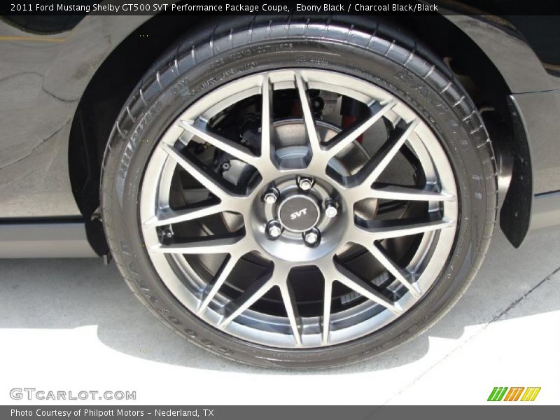 Ebony Black / Charcoal Black/Black 2011 Ford Mustang Shelby GT500 SVT Performance Package Coupe