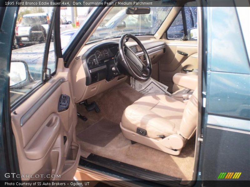 Dark Tourmaline Pearl / Medium Parchment 1995 Ford Bronco Eddie Bauer 4x4