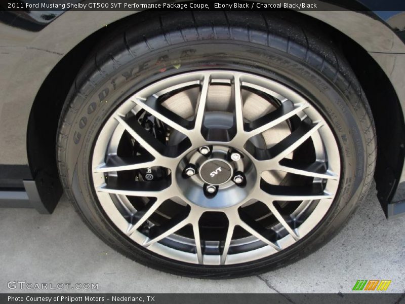 Ebony Black / Charcoal Black/Black 2011 Ford Mustang Shelby GT500 SVT Performance Package Coupe
