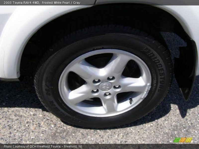 Frosted White Pearl / Gray 2003 Toyota RAV4 4WD