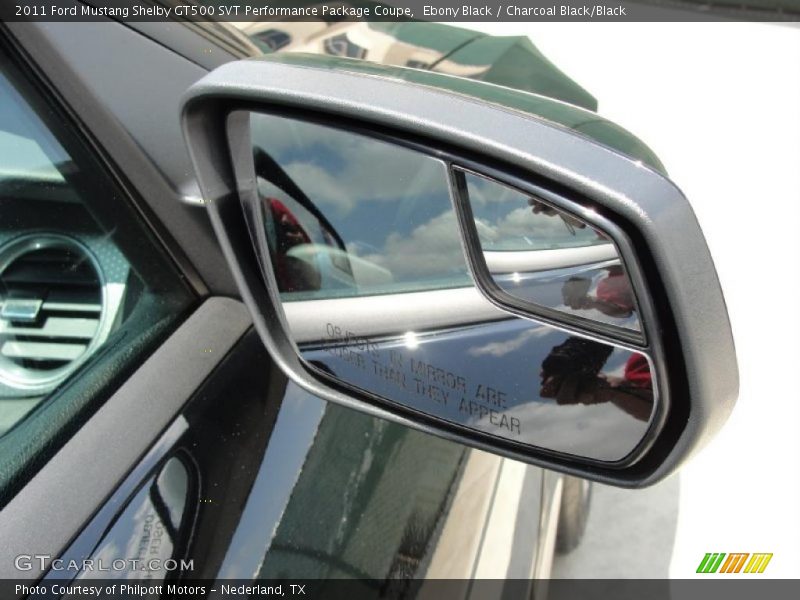 Ebony Black / Charcoal Black/Black 2011 Ford Mustang Shelby GT500 SVT Performance Package Coupe