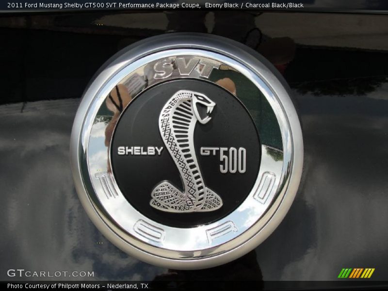 Ebony Black / Charcoal Black/Black 2011 Ford Mustang Shelby GT500 SVT Performance Package Coupe