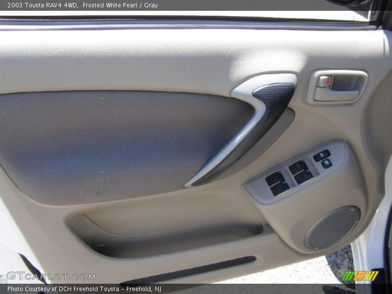 Frosted White Pearl / Gray 2003 Toyota RAV4 4WD