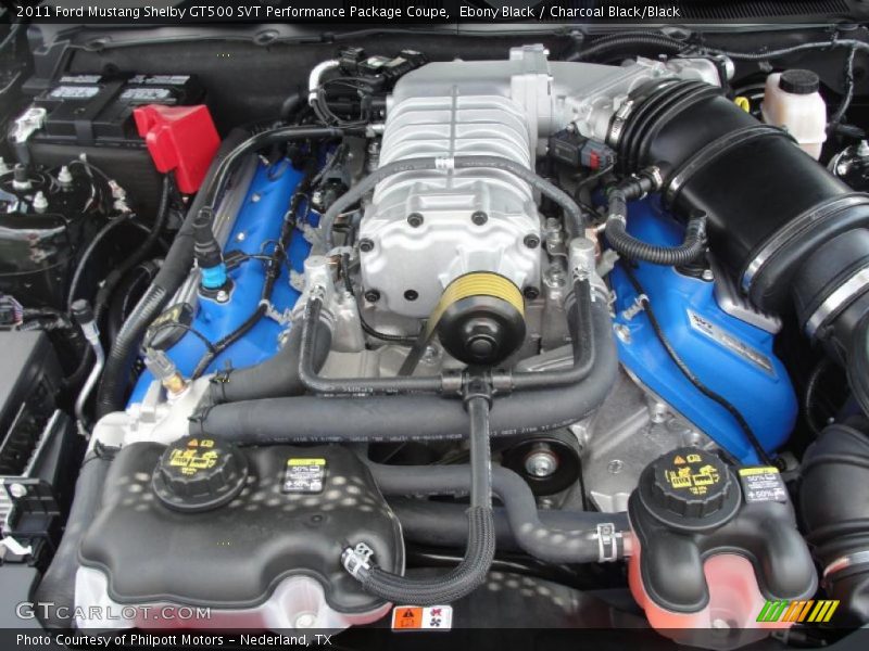 Ebony Black / Charcoal Black/Black 2011 Ford Mustang Shelby GT500 SVT Performance Package Coupe
