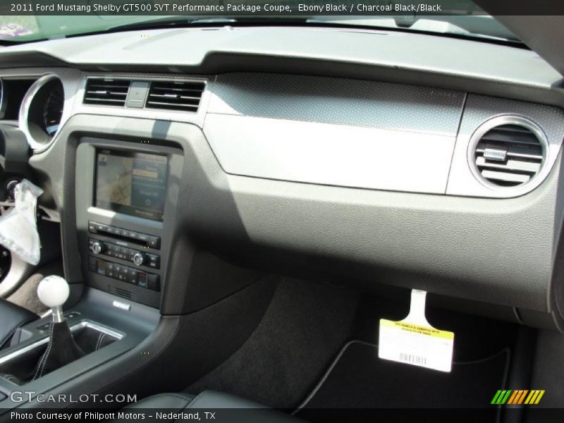 Ebony Black / Charcoal Black/Black 2011 Ford Mustang Shelby GT500 SVT Performance Package Coupe