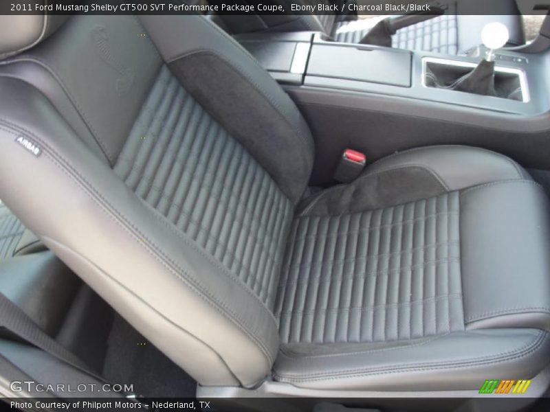 Ebony Black / Charcoal Black/Black 2011 Ford Mustang Shelby GT500 SVT Performance Package Coupe