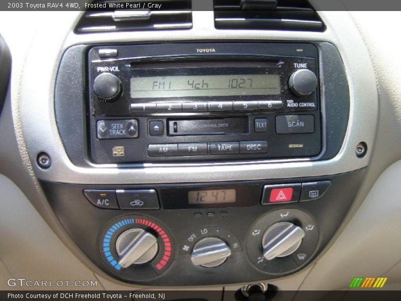 Frosted White Pearl / Gray 2003 Toyota RAV4 4WD