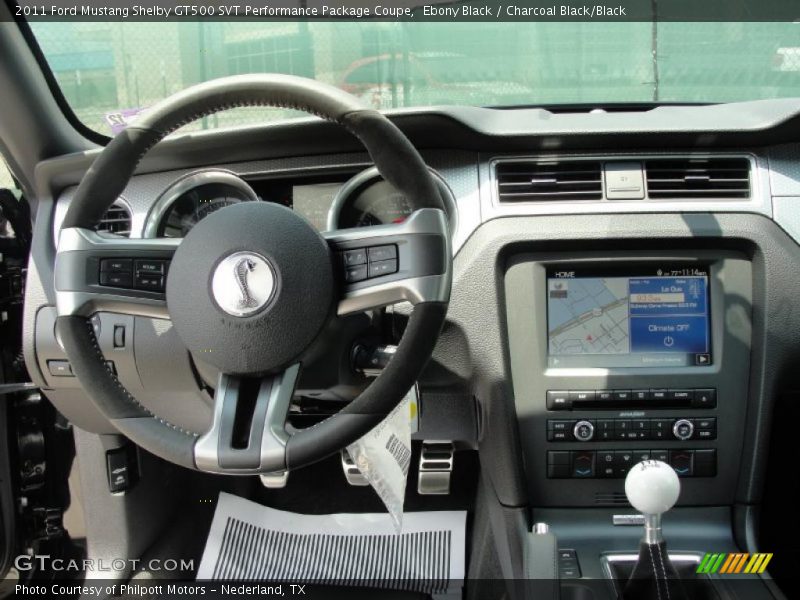 Ebony Black / Charcoal Black/Black 2011 Ford Mustang Shelby GT500 SVT Performance Package Coupe