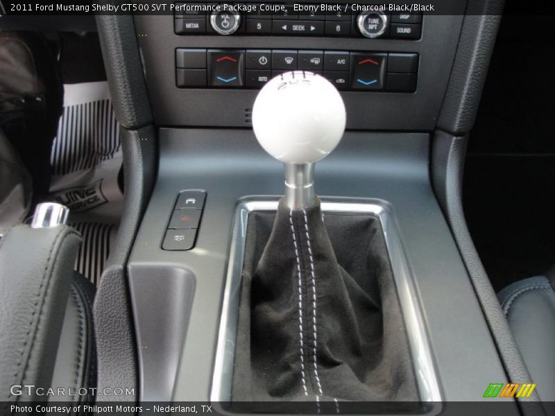 Ebony Black / Charcoal Black/Black 2011 Ford Mustang Shelby GT500 SVT Performance Package Coupe