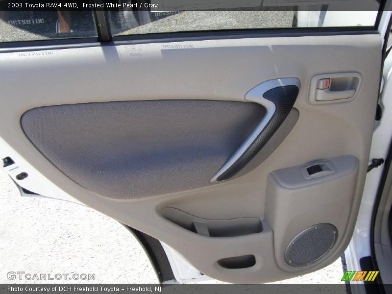 Frosted White Pearl / Gray 2003 Toyota RAV4 4WD