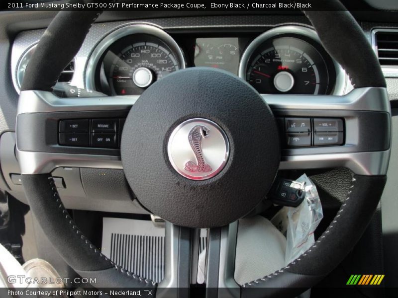 Ebony Black / Charcoal Black/Black 2011 Ford Mustang Shelby GT500 SVT Performance Package Coupe