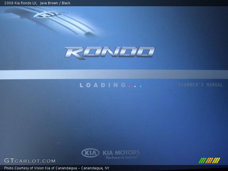 Java Brown / Black 2009 Kia Rondo LX