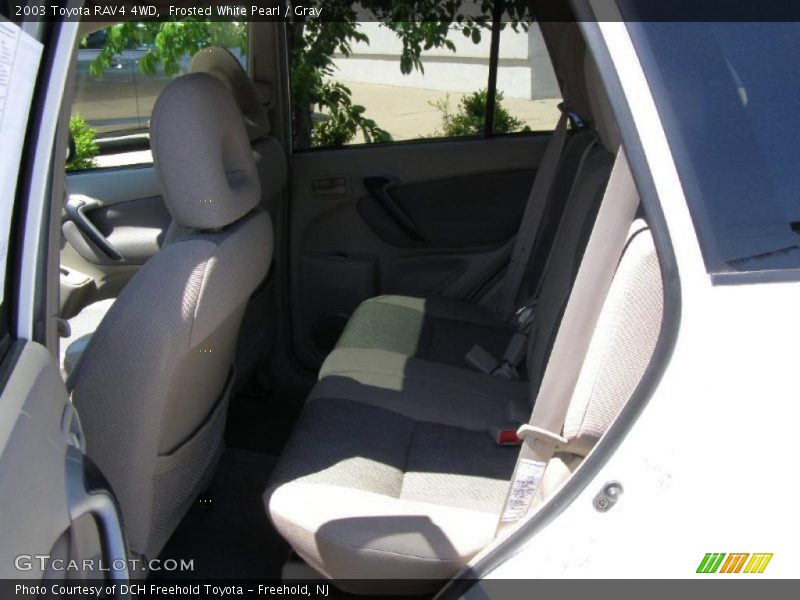 Frosted White Pearl / Gray 2003 Toyota RAV4 4WD