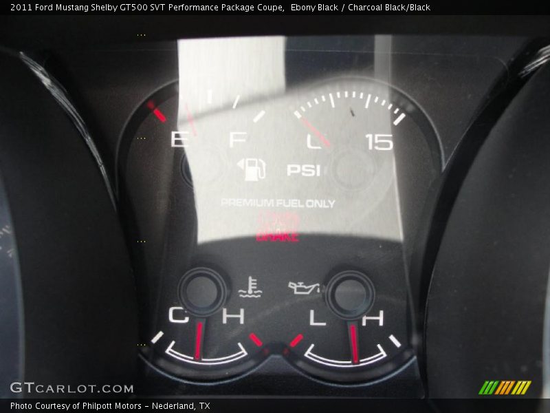 Ebony Black / Charcoal Black/Black 2011 Ford Mustang Shelby GT500 SVT Performance Package Coupe
