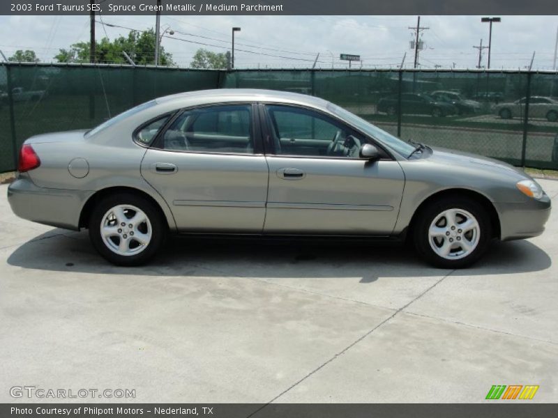 Spruce Green Metallic / Medium Parchment 2003 Ford Taurus SES