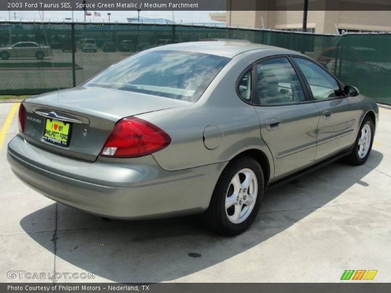 Spruce Green Metallic / Medium Parchment 2003 Ford Taurus SES