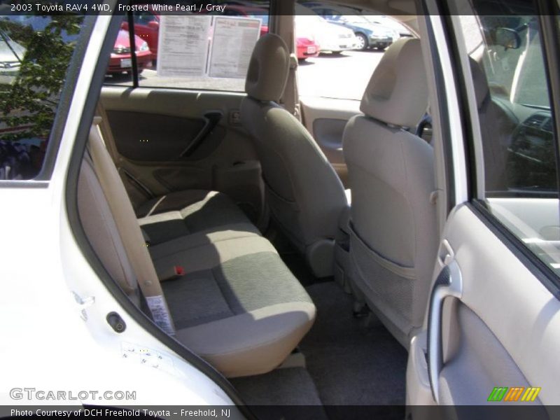Frosted White Pearl / Gray 2003 Toyota RAV4 4WD