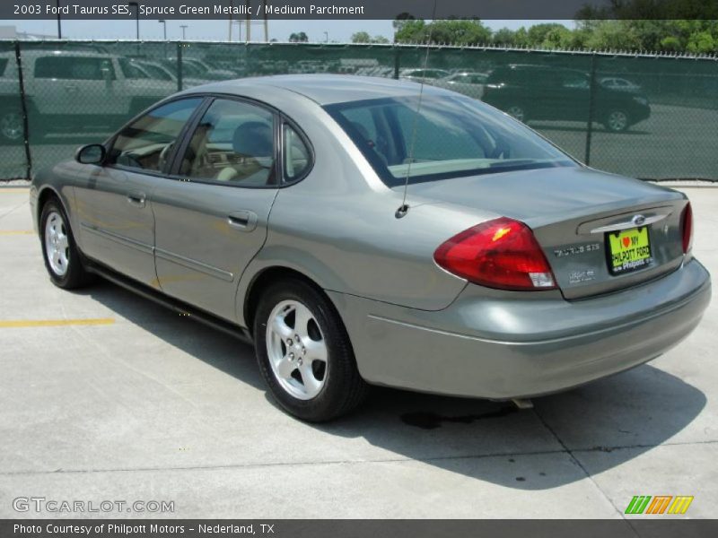 Spruce Green Metallic / Medium Parchment 2003 Ford Taurus SES