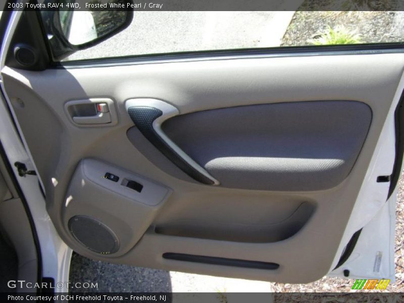 Frosted White Pearl / Gray 2003 Toyota RAV4 4WD