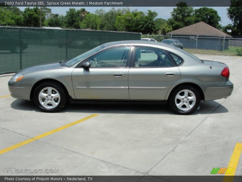 Spruce Green Metallic / Medium Parchment 2003 Ford Taurus SES