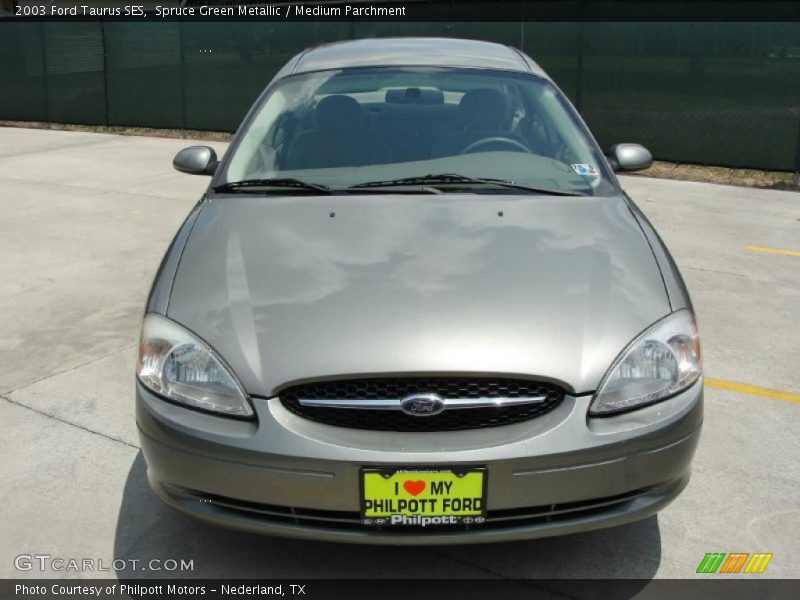 Spruce Green Metallic / Medium Parchment 2003 Ford Taurus SES