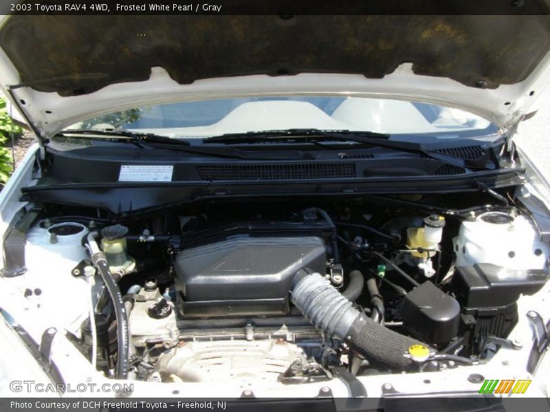Frosted White Pearl / Gray 2003 Toyota RAV4 4WD