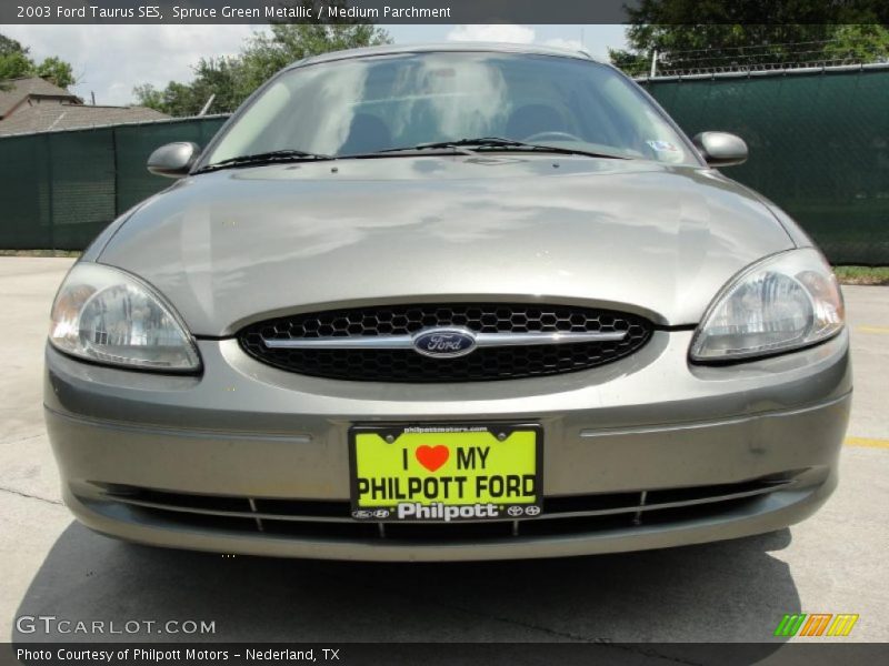 Spruce Green Metallic / Medium Parchment 2003 Ford Taurus SES