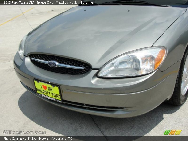 Spruce Green Metallic / Medium Parchment 2003 Ford Taurus SES
