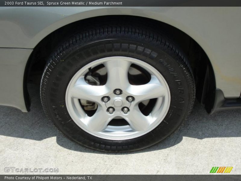 Spruce Green Metallic / Medium Parchment 2003 Ford Taurus SES