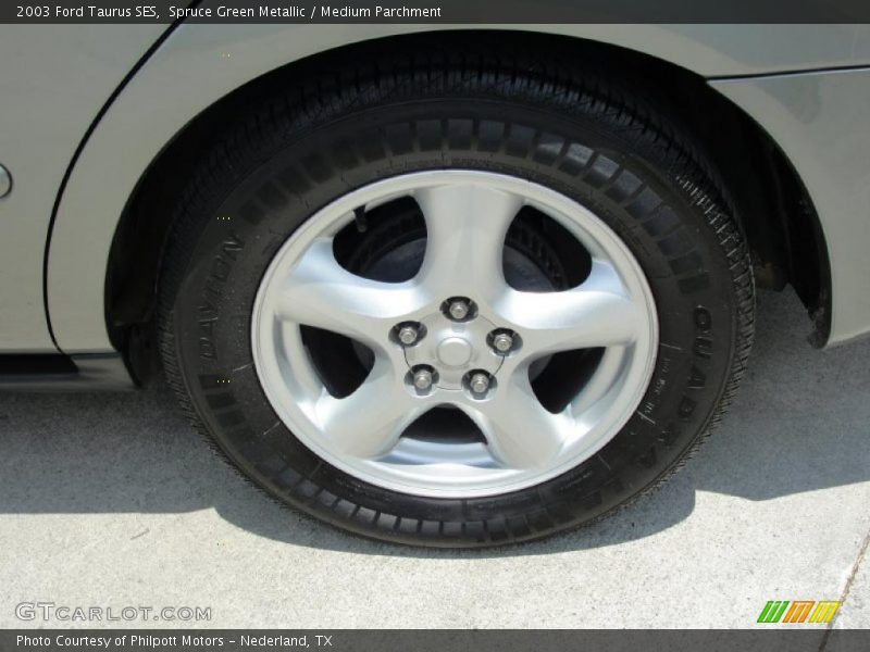 Spruce Green Metallic / Medium Parchment 2003 Ford Taurus SES