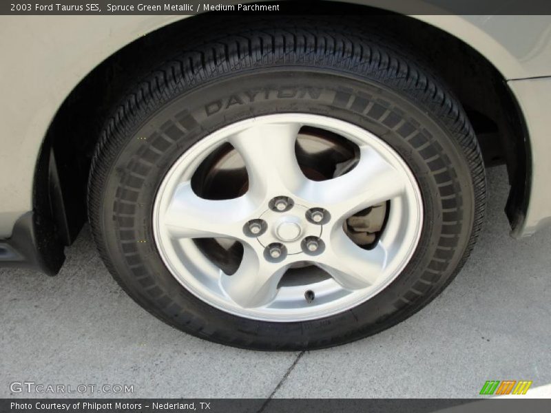 Spruce Green Metallic / Medium Parchment 2003 Ford Taurus SES