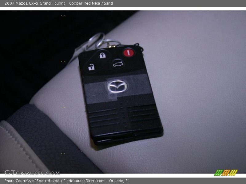 Copper Red Mica / Sand 2007 Mazda CX-9 Grand Touring