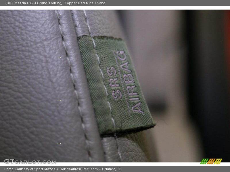 Copper Red Mica / Sand 2007 Mazda CX-9 Grand Touring