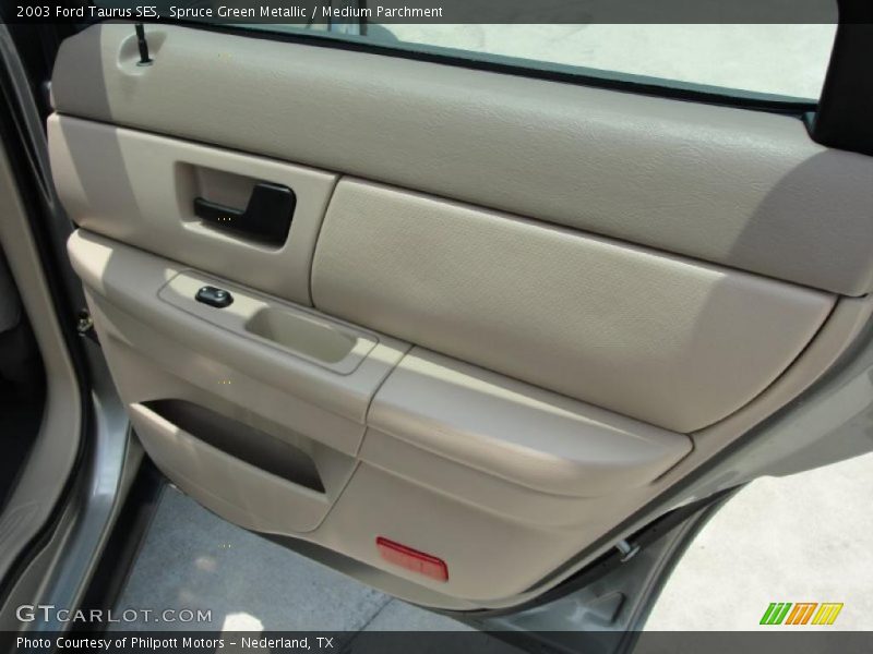 Spruce Green Metallic / Medium Parchment 2003 Ford Taurus SES