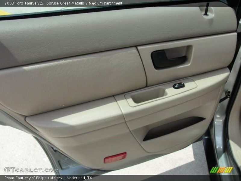 Spruce Green Metallic / Medium Parchment 2003 Ford Taurus SES