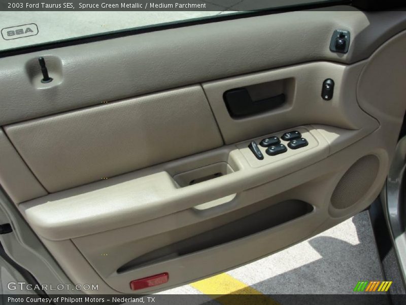 Spruce Green Metallic / Medium Parchment 2003 Ford Taurus SES