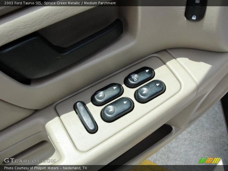 Spruce Green Metallic / Medium Parchment 2003 Ford Taurus SES