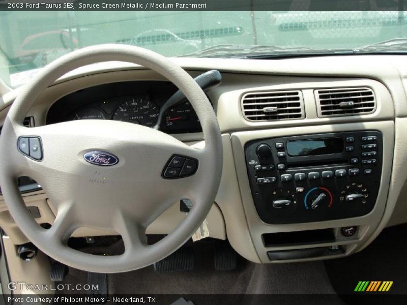 Spruce Green Metallic / Medium Parchment 2003 Ford Taurus SES