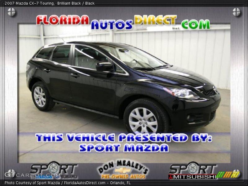 Brilliant Black / Black 2007 Mazda CX-7 Touring