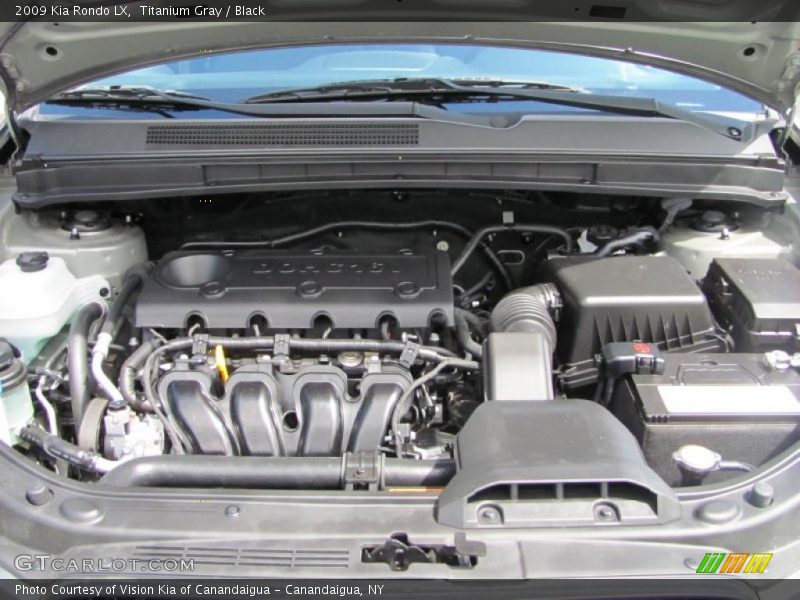 Titanium Gray / Black 2009 Kia Rondo LX