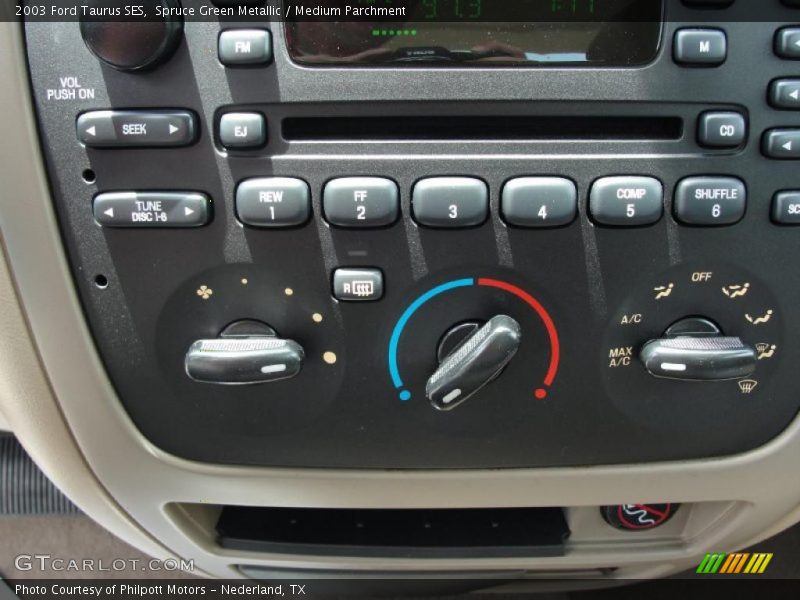 Spruce Green Metallic / Medium Parchment 2003 Ford Taurus SES