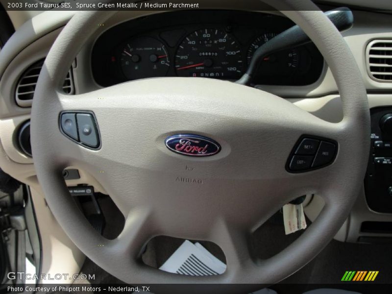 Spruce Green Metallic / Medium Parchment 2003 Ford Taurus SES