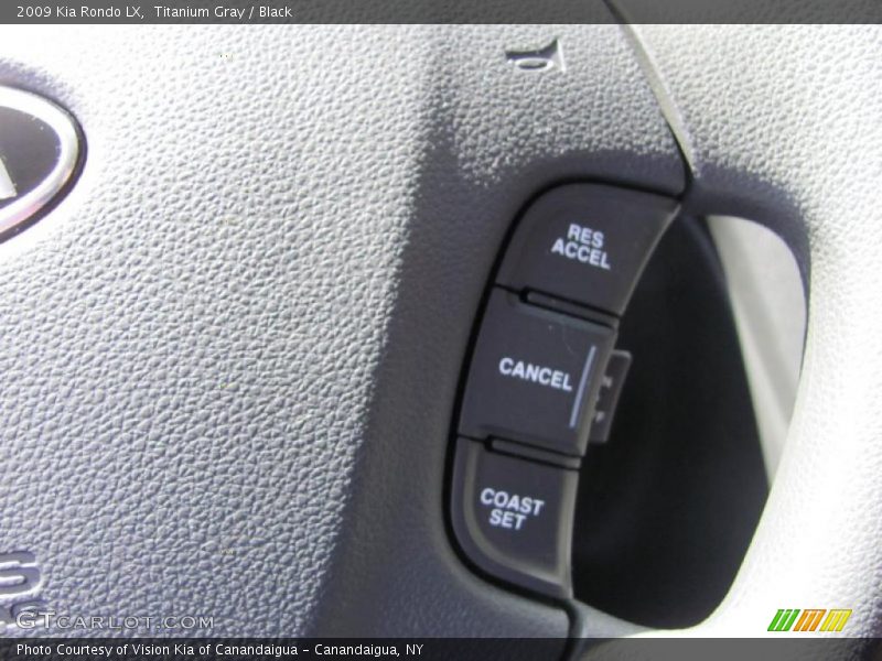 Titanium Gray / Black 2009 Kia Rondo LX