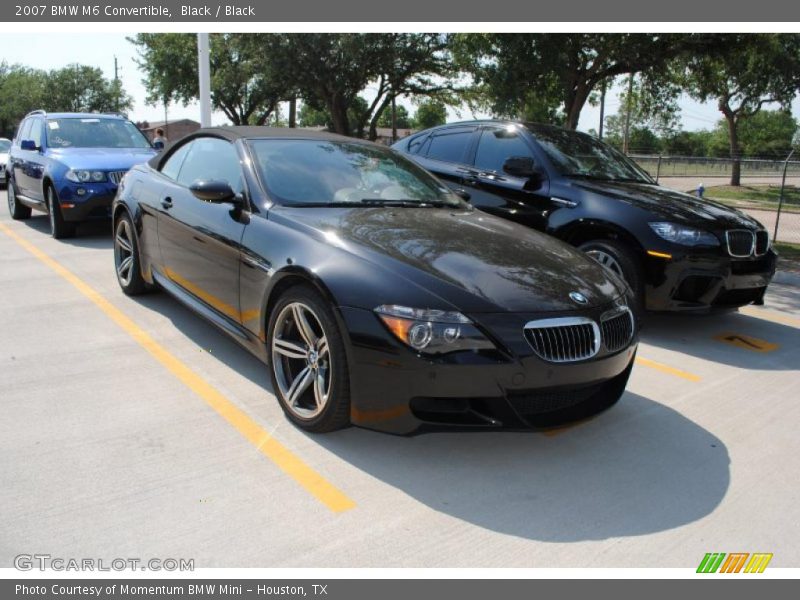Black / Black 2007 BMW M6 Convertible
